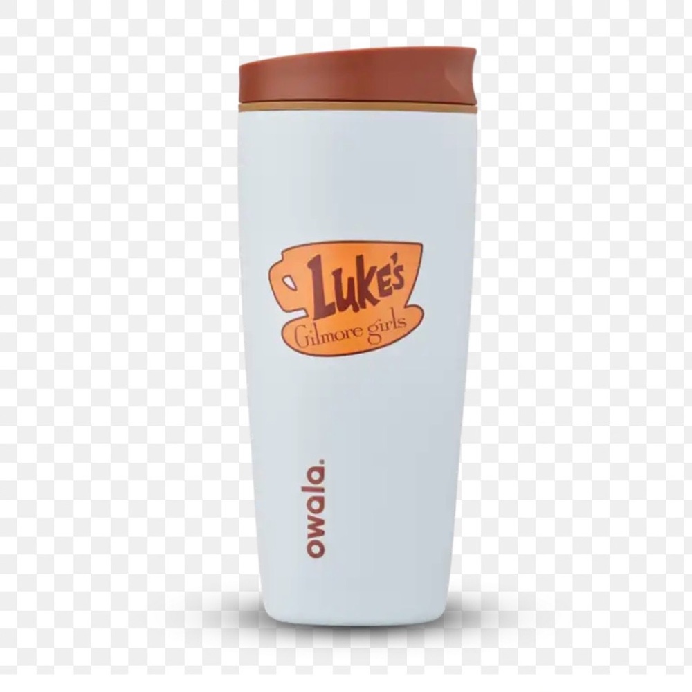 Owala White and Orange Travel Mug - Luke's Gilmore Girls Edition